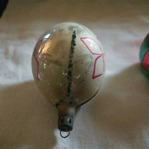 Vintage Lot Of Glass Christmas Ornaments Poland Indent And Teardrop