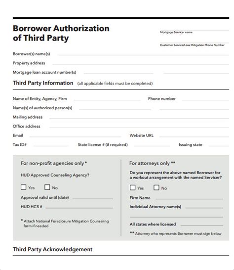 Free 9 Sample Third Party Authorization Letter Templates In Pdf Ms Word