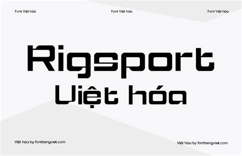 Font Việt Hóa 1ftv Rigsport