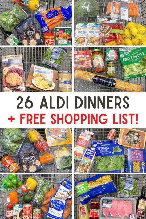 Aldi Meal Plan Meal Plan Grocery List Monthly Meal Planning Budget