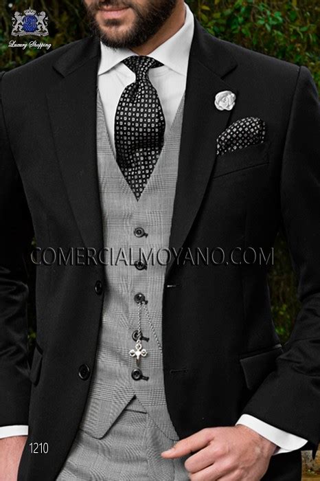 Traje De Novio A Medida Negro Modelo 1210 Mario Moreno Moyano