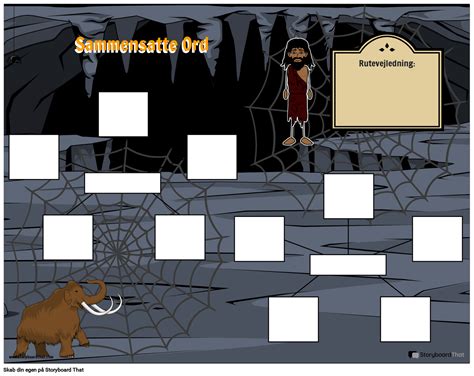 Edderkoppespind Sammensatte Ord Storyboard Por Da Examples