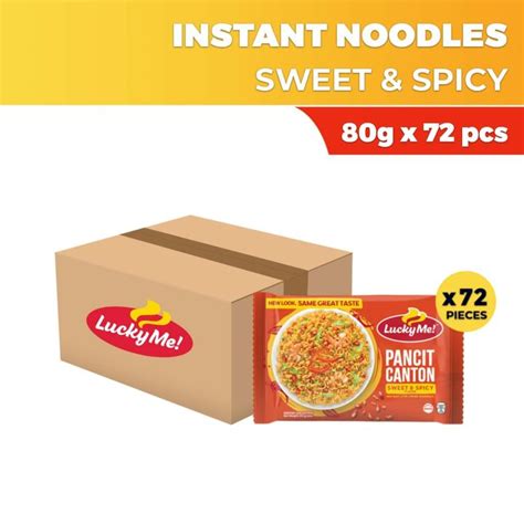 Lucky Me Pancit Canton Sweet Spicy 80g X 72 Lazada PH