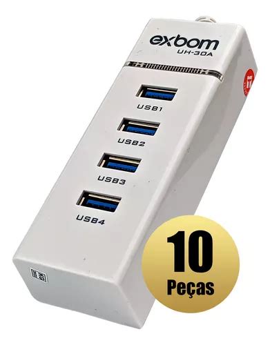 Hub Usb 3 0 Extensor 4 Portas Transmissão Rápida De Dados