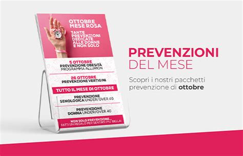 Pacchetti Prevenzione Del Mese Di Ottobre Clinica Nuova Villa