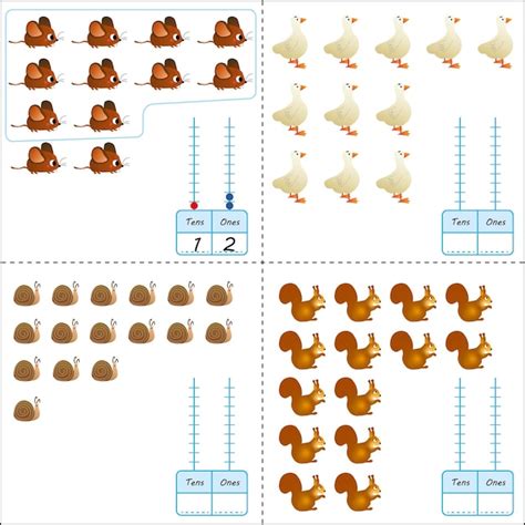 Feuille De Travail Sur La Valeur De Position Pour Les Enfants D Ge