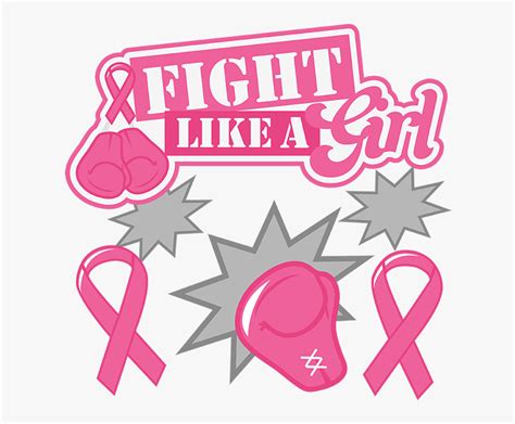 Fight Like A Girl Svg Cancer Breast Cancer Awareness Svg Free Hd Png