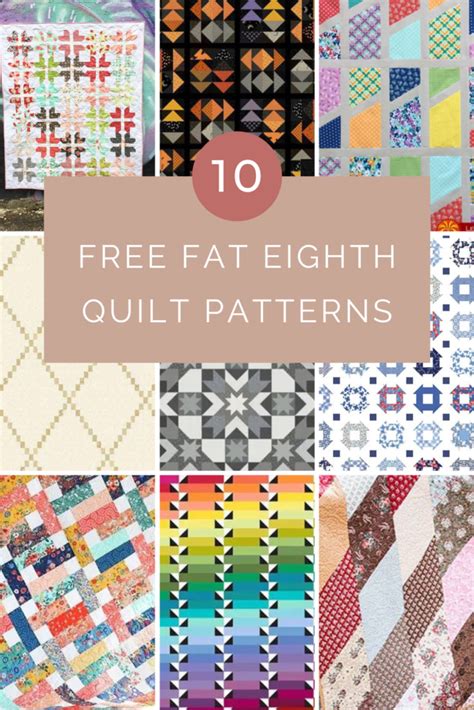 Free Fat Eighth Quilt Patterns Hailey Stitches