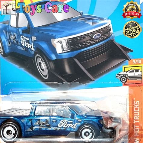 Jual HOTWHEELS FORD F 150 LIGHTNING CUSTOM 2023 BIRU PICKUP TRUCK SVT