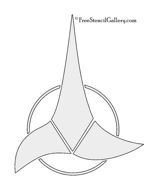 Star Trek - Klingon Insignia Stencil | Free Stencil Gallery