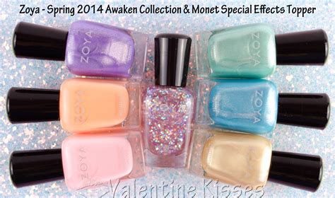 Valentine Kisses Zoya Spring 2014 Awaken Collection Monet Special