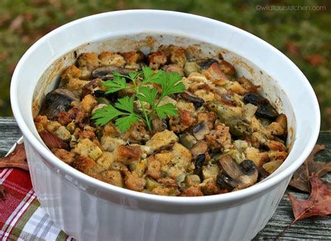 Old Fashioned Oyster Dressing With Sausage Mushrooms And Bacon