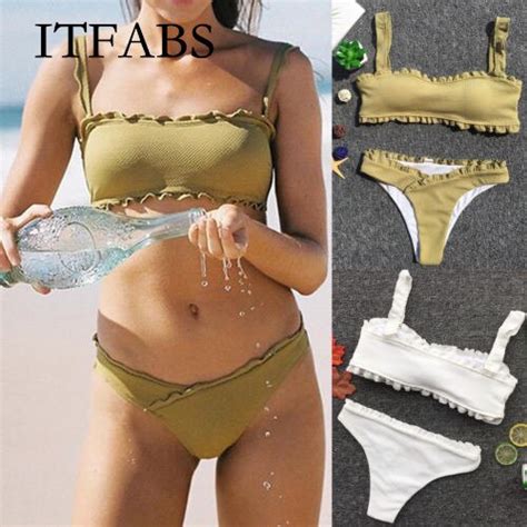 Itfabs S Lido Acolchado Sujetador Bikini Conjunto Traje De Ba O Mujeres