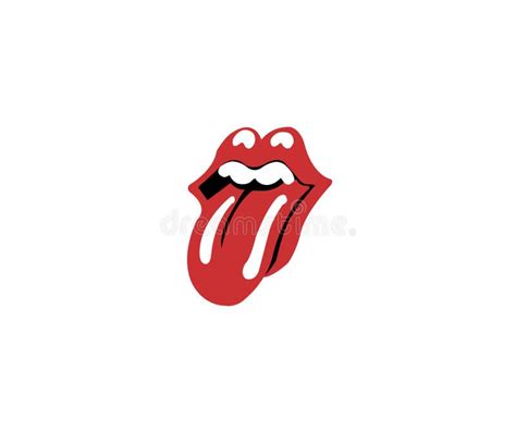 Logo of the Famous Rock Band Rolling Stones with British Flag Editorial ...