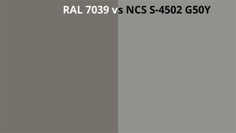 Ral 7039 Vs Ncs S 4502 G50y Ral Colour Chart Uk