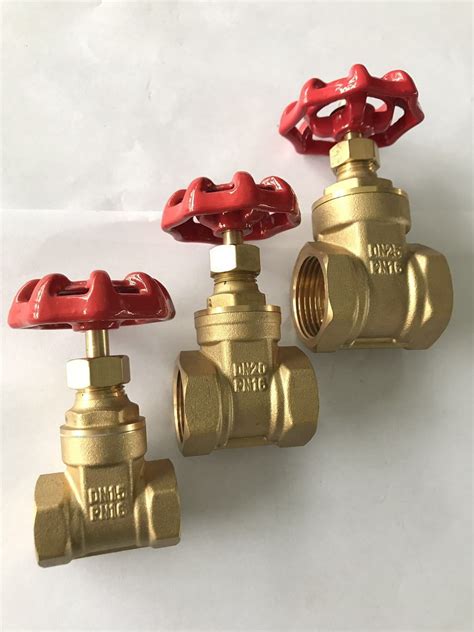 Brass Gate Valve 3 Inch For Water Meter Pn16 Bspt Thread High Pressure Handle Wheel Brass Gate