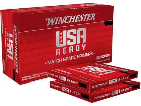 Winchester Usa Ready Large Rifle Match Primers Box Of Trays