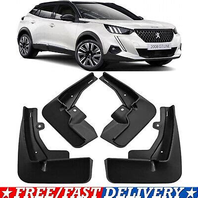 For Peugeot 2008 2020 2023 Front Rear Mud Flaps Guards Splash Guards