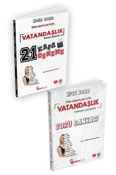 2022 KPSS Vatandaşlık 21 Kafa Deneme Tamamı Çözümlü Vatandaşlık Soru