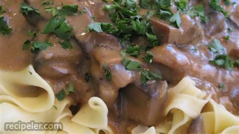 Portobello Mushroom Stroganoff