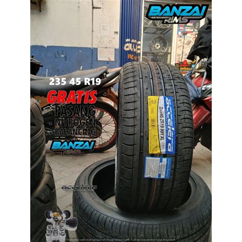 Jual Ban Mobil Tubles Ring 19 Ukuran 235 45 R19 Merek Accelera Phi Ban