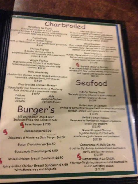 Menu at Las Cruces restaurant, Fair Oaks Ranch