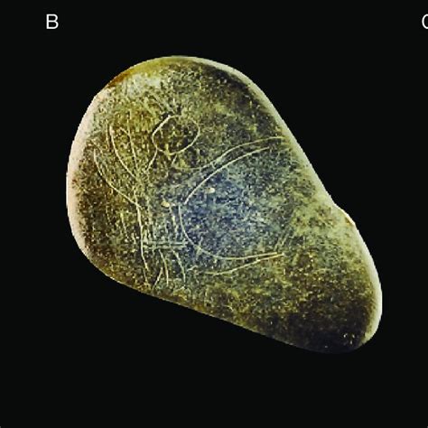 -Mesolithic mobile art in Northern Europe: A, Mesolithic pebble of ...