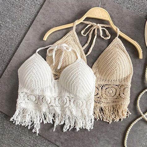 Sexy Boho Strand Urlaub Leibchen Halter Frauen H Keln Stricken