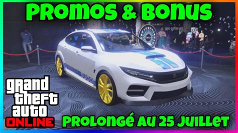 Promotion Et Bonus De La Semaine Sur Gta Online Voitures