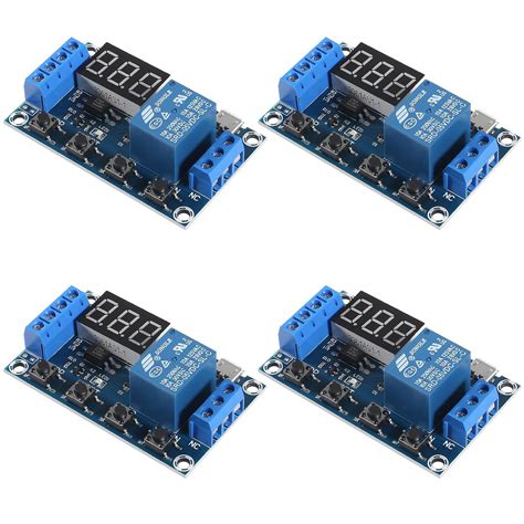 Coliao 4pcs DC 6 30V Timer Relay Programmable Delay Relay Module