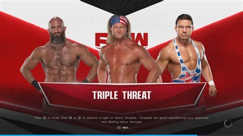 Wwe Raw Chad Gable Vs Tomasso Ciampa Vs Dolph Ziggler Youtube