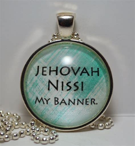 Jehovah Nissi My Banner Banner Necklace Christian Jewelry | Etsy