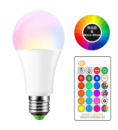 9W Uzaktan Kumandalı Led Ampul Renk Değiştirir Rgb Lamba