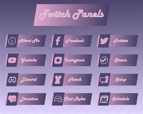 Cute Twitch Panels Free