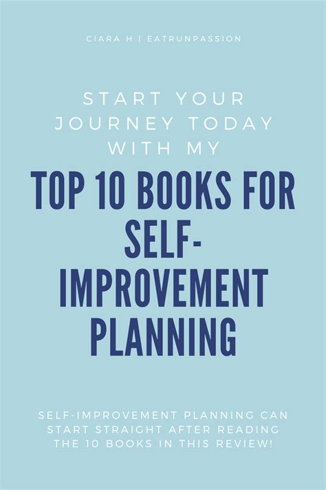 Self Improvement Planning Can Start Straight After Reading The 10 Books