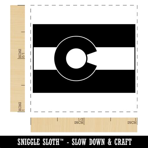 Colorado State Flag Self Inking Rubber Stamp Ink Stamper Michaels