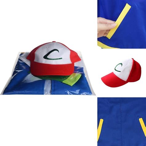 Indulge In The World Of Pokemon With Ash Ketchum Cosplay Costume Set For Adults Shopee Philippines