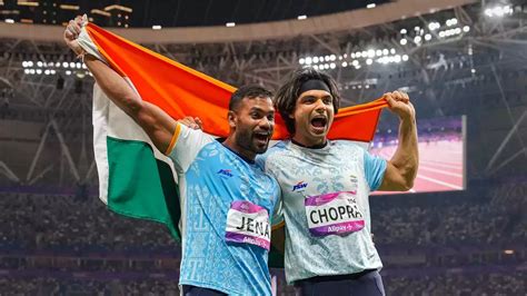 Asian Games Neeraj Chopra And Kishore Jena Win Gold And Silver