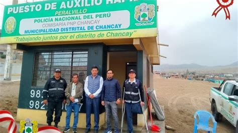 REACTIVACIÓN DEL PUESTO DE AUXILIO RÁPIDO EN EL SECTOR SUR de CHANCAY