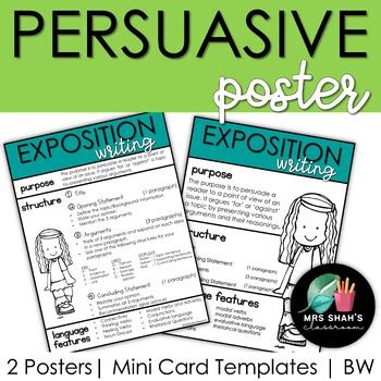 Persuasive Writing Posters And Mini Cards Peel Oreo And Spotlight