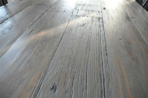 DIY Weathered Wood Stain Finishes - Setting for Four