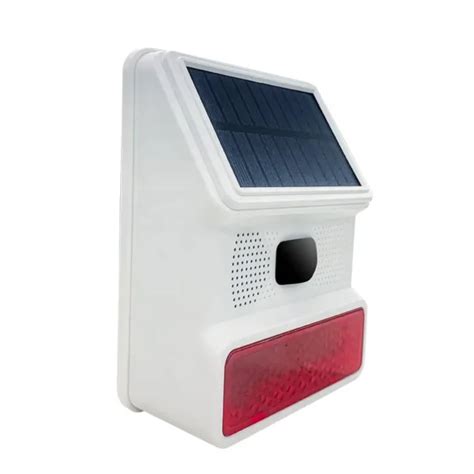 Buy Outdoor Wireless Solar Strobe Siren 100db Techaccess Shop