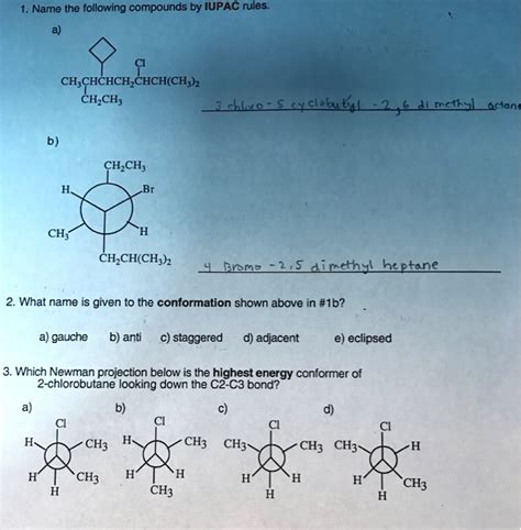 Solved Name The Following Compounds By Iupac Rules Ch3 Chchch Chchch Ch Ch Chlao