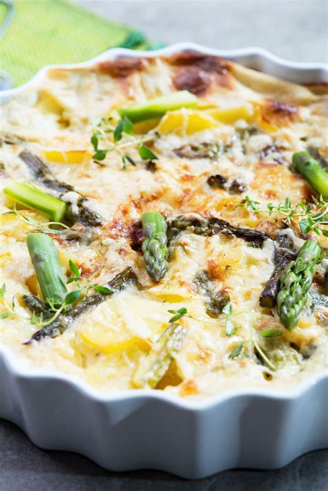 Recette Gratin D Asperges Sauce Mornay Marie Claire