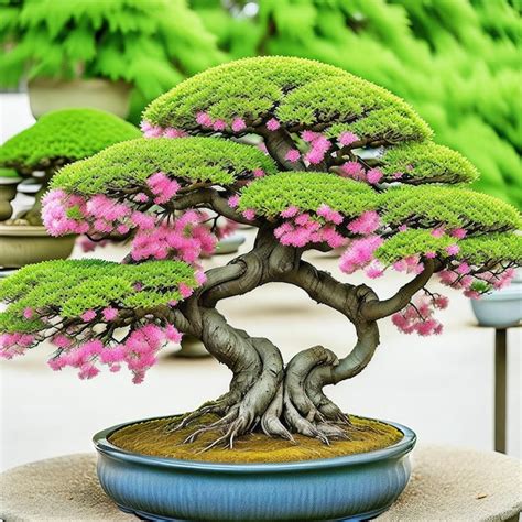 Premium Ai Image Beautiful Bonsai Tree In The Garden