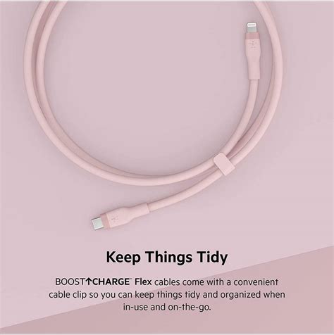 Belkin BoostCharge Flex USB C Cable With Lightning Connector USB C PD