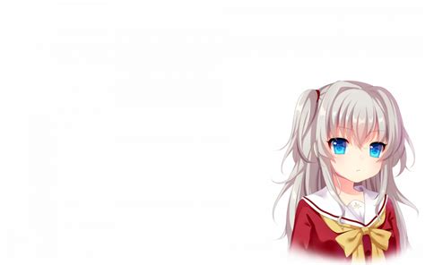 Anime Anime Girls Blue Eyes White Background Cartoon Tomori Nao