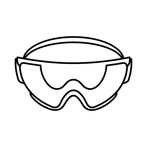 Safety Glasses Icon Outline Style 14629572 Vector Art At Vecteezy