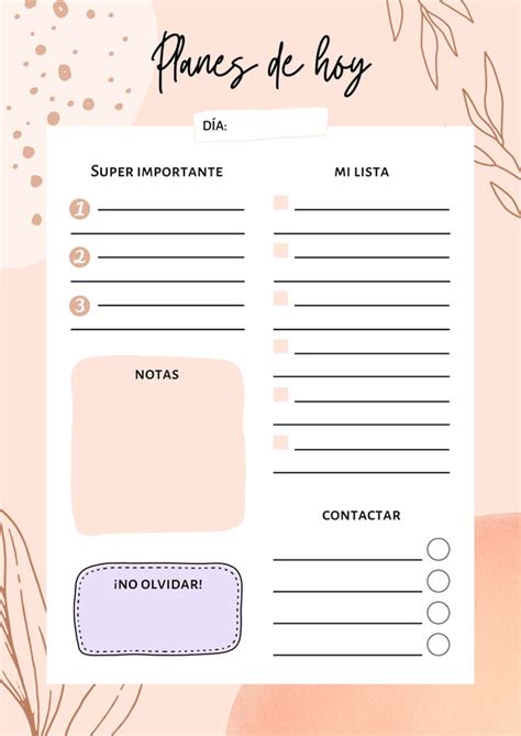 P Gina Plantillas Para Agendas Gratis Para Imprimir Canva