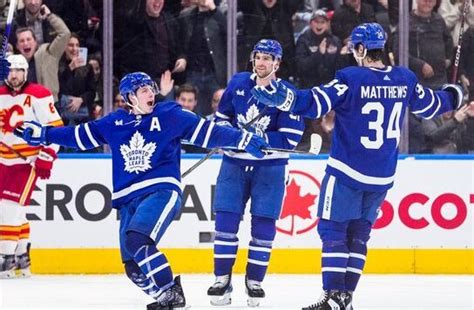 Maple Leafs Overcome Flames In Dramatic Overtime Win Sport